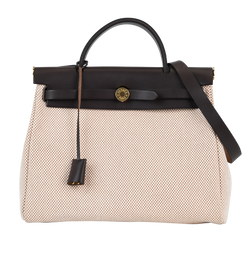 Hermes Herbag 31, Canvas, Cream/Brown, UTS007AU, DB/B/CL/K, 4*